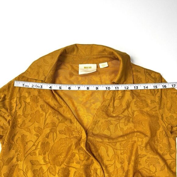 NWOT Anthropologie Maeve Fall Feminine Cottagecore Floral Burnout Wrap Top Sz. S - Picture 12 of 15